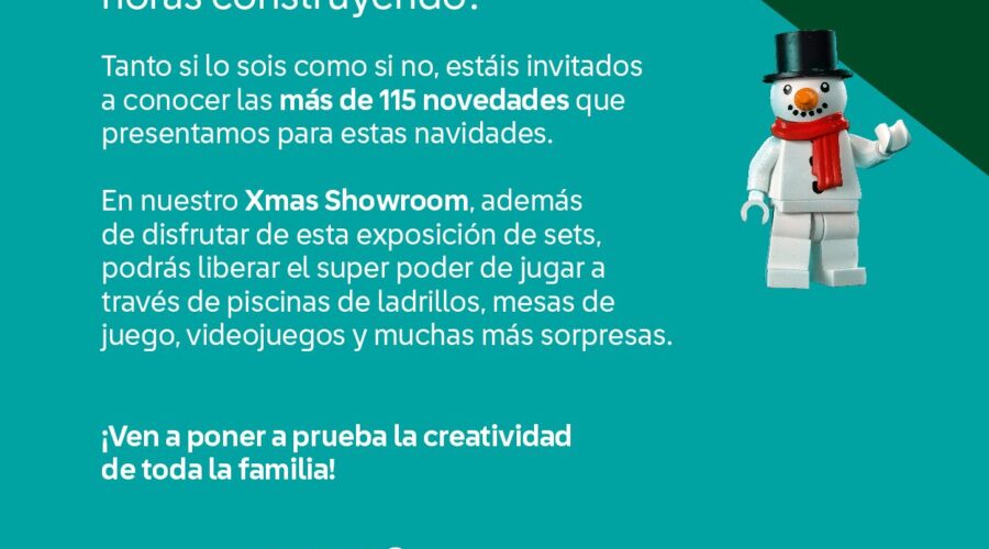 LEGO Abre En Madrid LEGO Xmas Showroom, Una Exposición Con Más De 115 Construcciones Y Actividades Lúdicas Para Toda La Familia