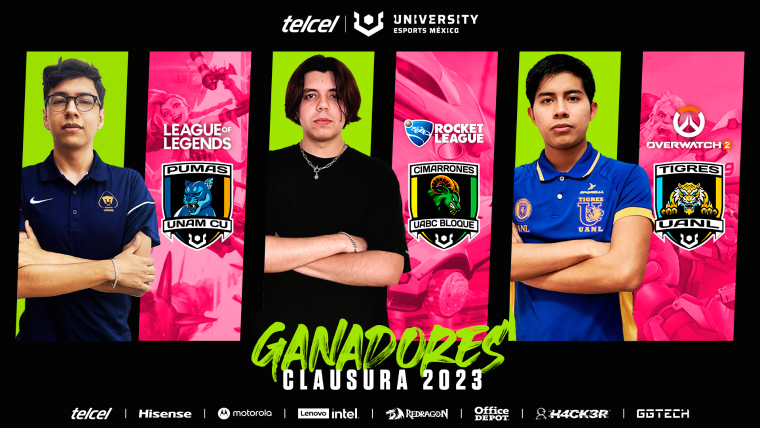 Telcel UNIVERSITY Esports México: Campeones Universitarios Clausura 2023